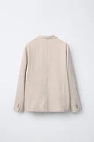 VESTE DE COSTUME COTON LIN