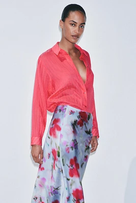CHEMISE À RAYURES TISSÉE