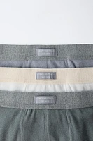 3-6 ANS/ LOT DE TROIS BOXERS ÉTIQUETTE