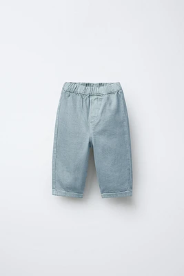 PANTALON EN SERGÉ COUPE LARGE