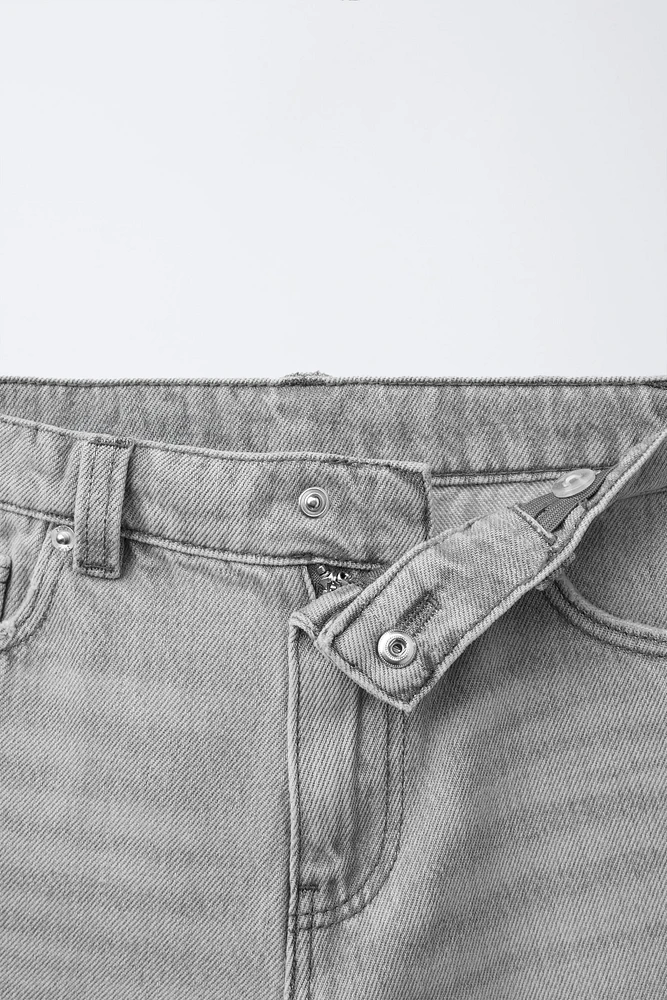 WIDE FIT DENIM SHORTS