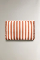 STRIPED OUTDOOR BENCH BACK CUSHION