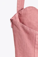 RAMIE HALTER MIDI DRESS