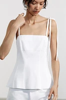 FITTED TIE TOP