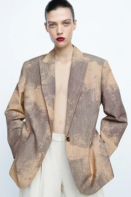 BLAZER MINIMAL IMPRIMÉ COLLECTION ZW