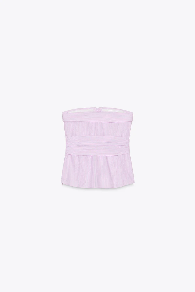 TOP À RAYURES BANDEAU