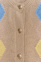 ARGYLE KNIT CARDIGAN