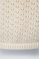 TOP EN MAILLE DENTELLE