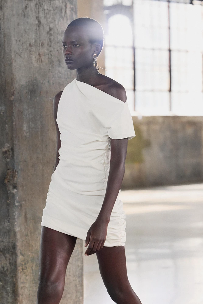 DRAPED MINI DRESS ZW COLLECTION