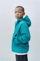LIGHTWEIGHT HOODED WATER-REPELLENT JACKET