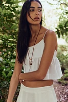 POPLIN PEPLUM TOP