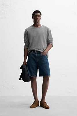 LIMITED EDITION STRAIGHT-FIT DENIM SHORTS