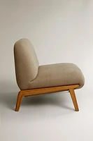 UPHOLSTERED LINEN ACCENT CHAIR