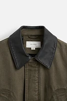 WASHED CONTRAST JACKET