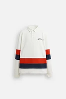 POLO À BANDES EN CONTRASTE