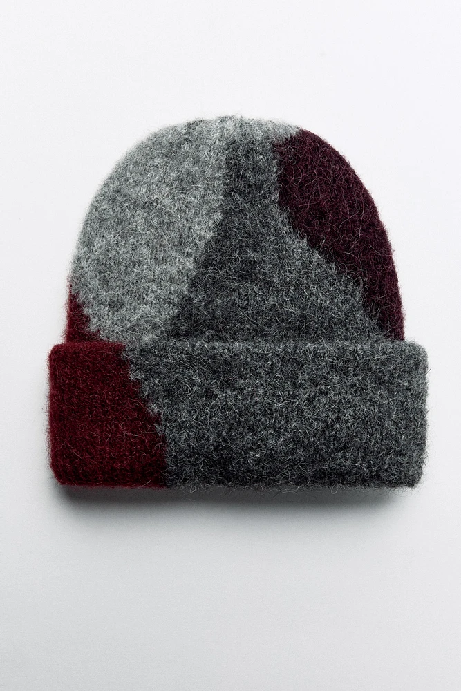 ALPACA BLEND PRINT BEANIE