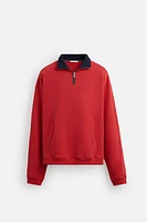 QUARTER-ZIP SWEATSHIRT