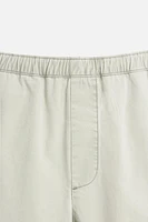 WIDE FIT COTTON PANTS