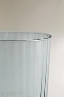 RAISED DESIGN GLASS TUMBLER