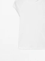 T-shirt manches courtes raglan en coton