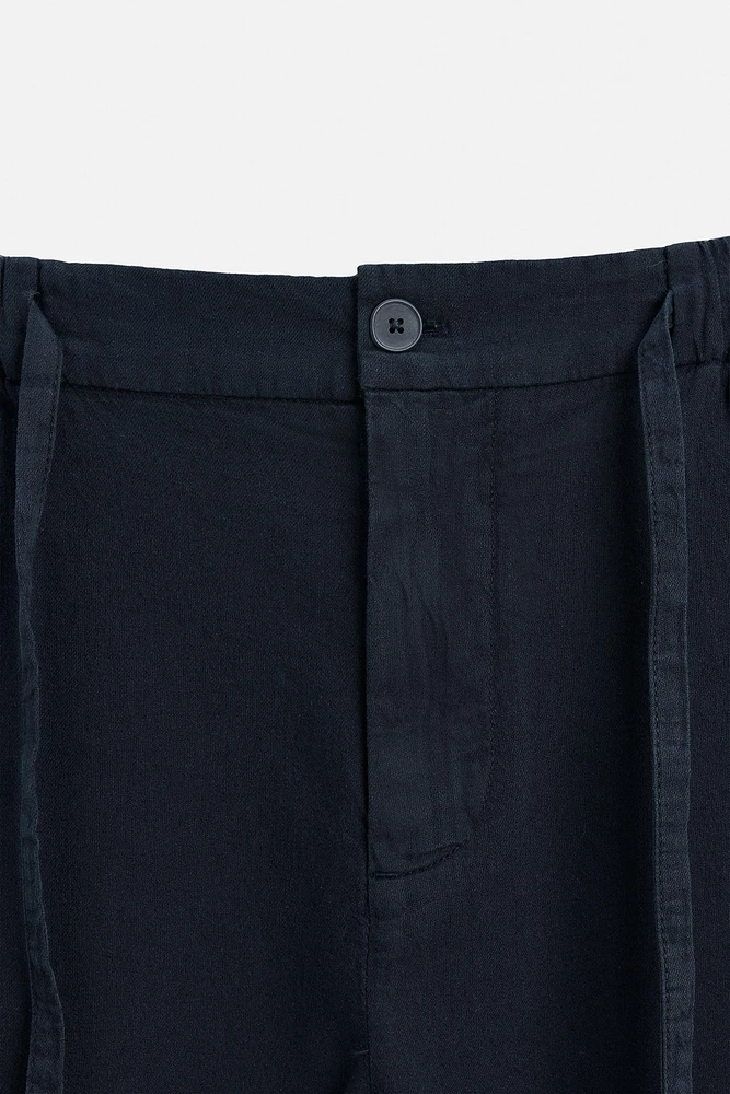 COTTON-LINEN PANTS