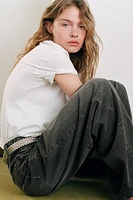 MID-RISE RELAXED OVERSIZE JEANS