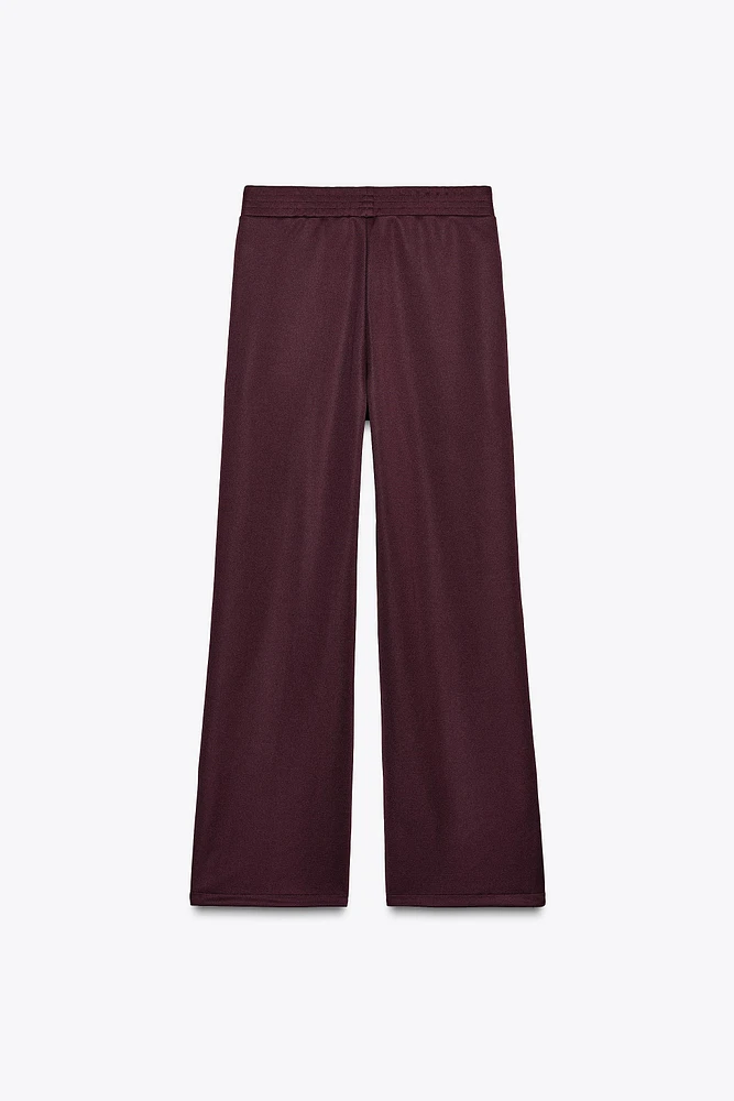 ZIPPERED TRACK PANTS