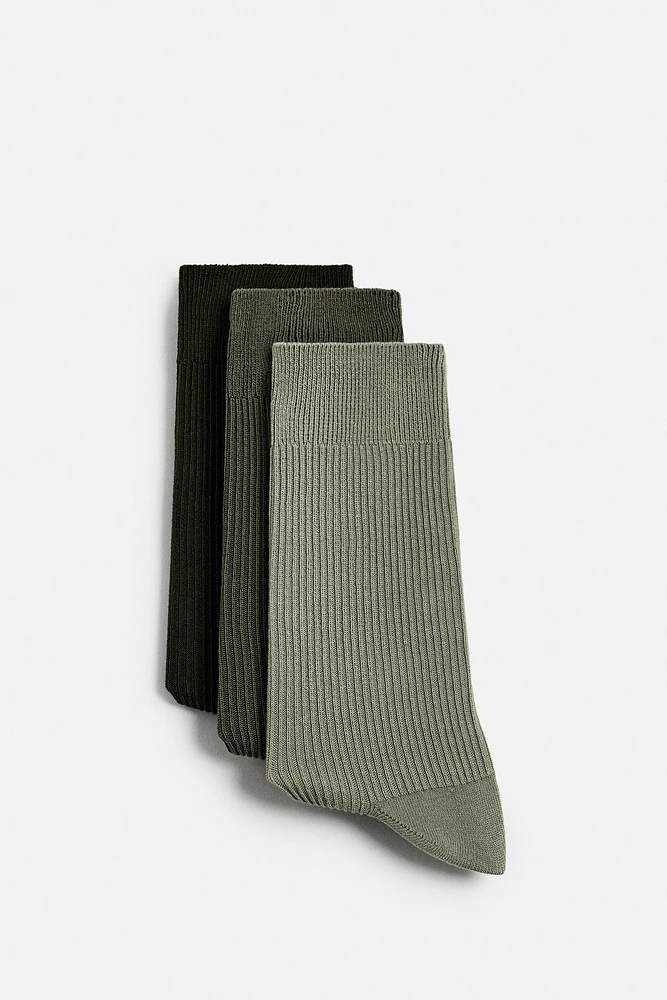 LOT DE TROIS PAIRES CHAUSSETTES LÉGÈRES