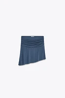 ASYMMETRIC MINI SKIRT