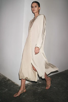 STRIPED SHIRT DRESS ZW COLLECTION