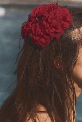 BARRETTE FLEUR ORGANZA