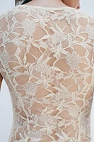 LACE UNDERWIRE BUSTIER TOP