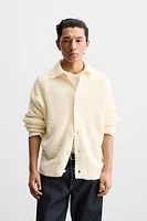 CARDIGAN À TEXTURE SERVIETTE