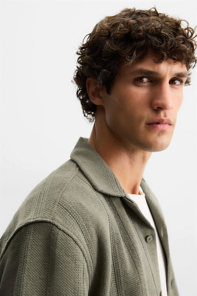 CHEMISE STRUCTURÉE JACQUARD