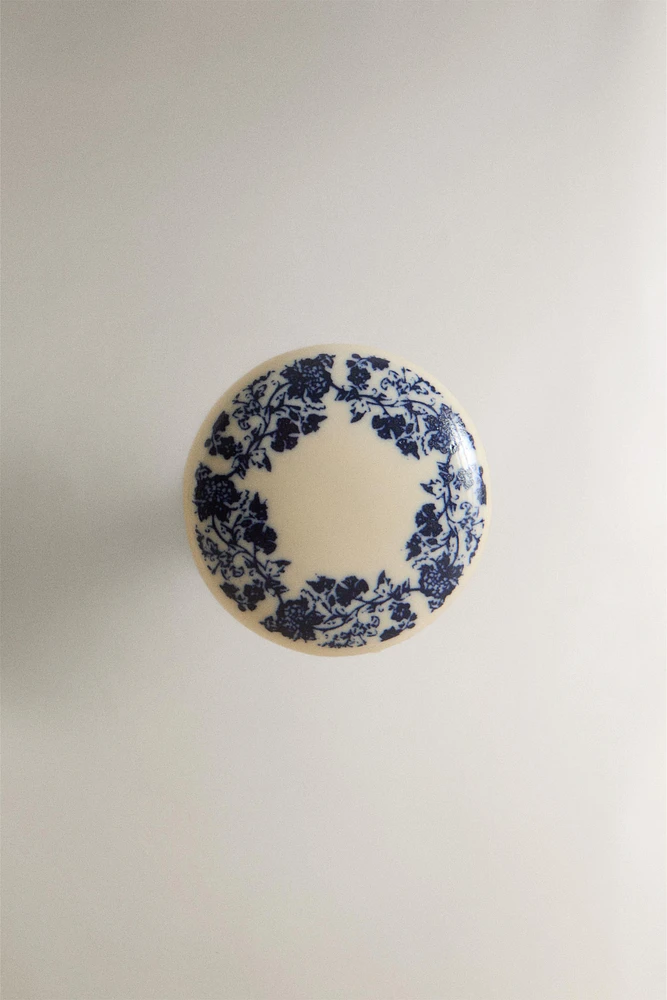 SET OF CERAMIC FLOWER KNOBS (SET 2