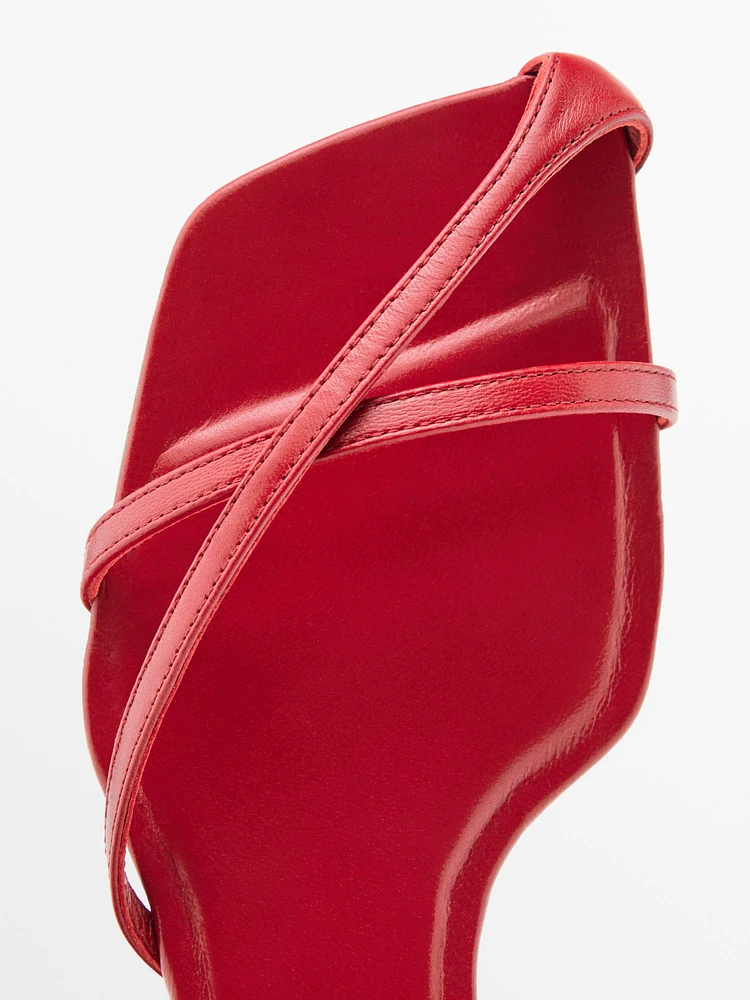 Flat strappy sandals