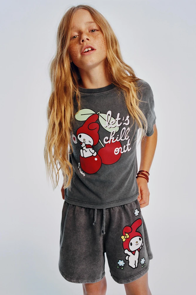 MY MELODY © SANRIO WASHED EFFECT T-SHIRT