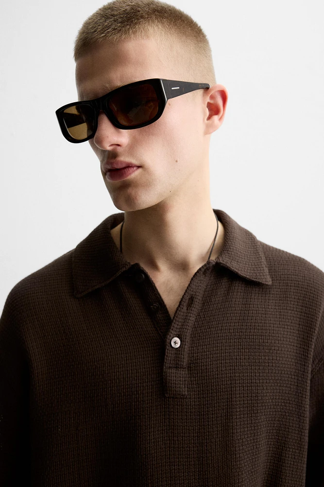TEXTURED POLO SHIRT