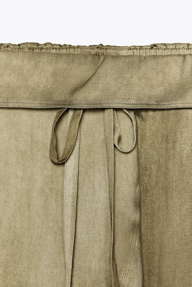 PANTALON FLUIDE TAILLE BASSE ZW COLLECTION