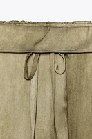 PANTALON FLUIDE TAILLE BASSE ZW COLLECTION