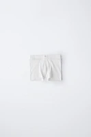 AGES -6/ THREE-PACK OF RIBBED BOXERS WITH LABEL