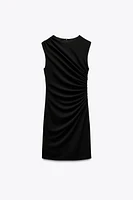 SHORT DRESS WITH RUCHING