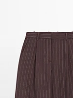 Pantalon à pinces et rayures tennis