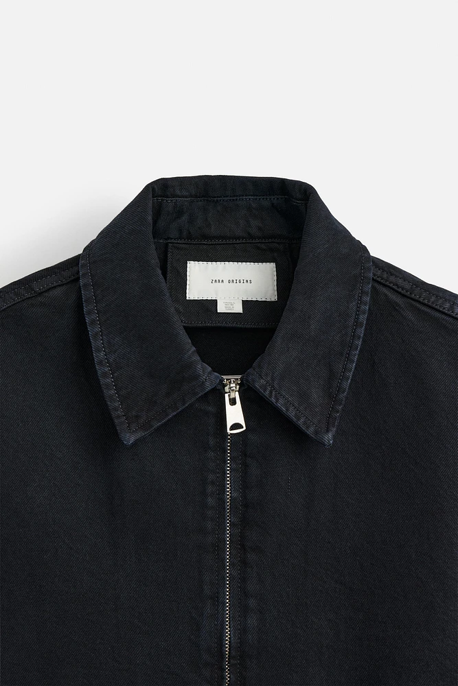 VESTE EN JEAN À ZIP
