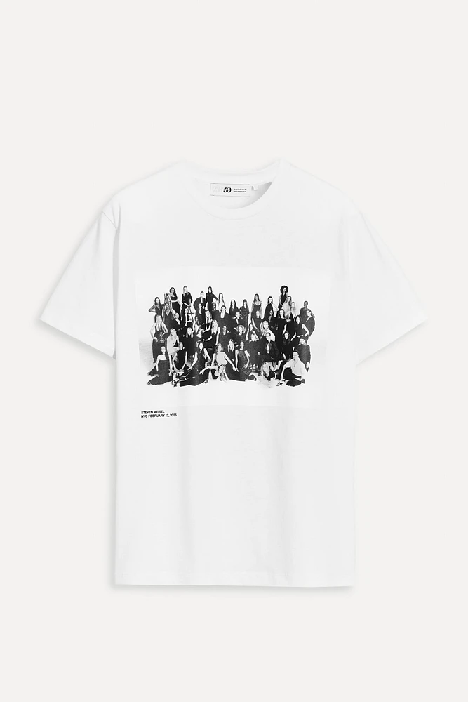 T-SHIRT À IMPRIMÉ PHOTO STEVEN MEISEL 50TH ANNIVERSARY