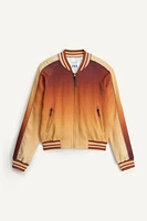 LIMITED EDITION OMBRE PRINT BOMBER JACKET