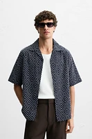 CHEMISE AVEC BRODERIE EN CONTRASTE