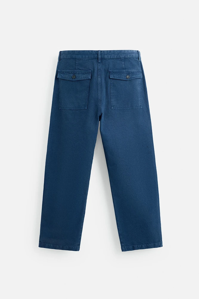 PANTALON REGULAR FIT DÉLAVÉ