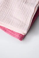 TWO-PACK OF TEXTURED MUSLIN SWADDLES