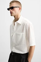 GEOMETRIC EMBROIDERED SHIRT